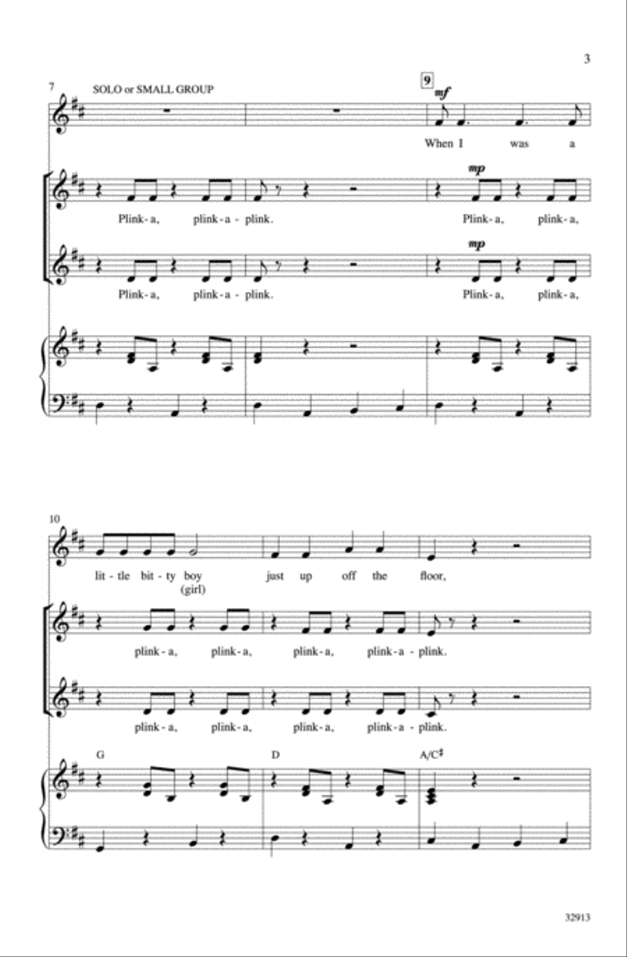Grandma's Feather Bed Choir scores gallery preview page 2