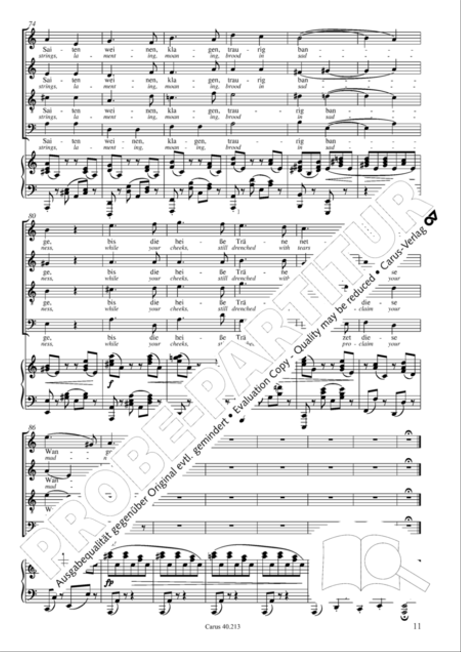 Zigeunerlieder op. 103 Zigeunerlieder op. 103 Choir scores gallery preview page 12