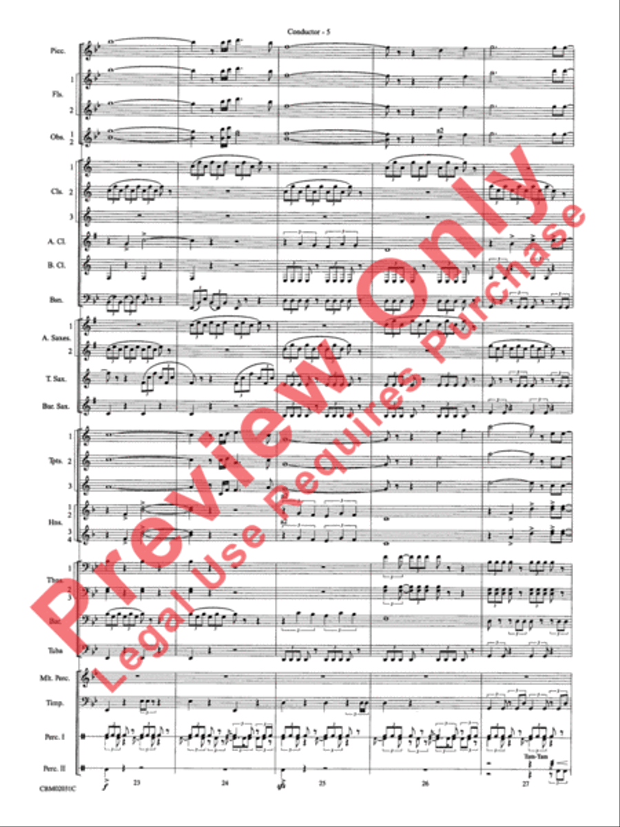 Band of Brothers, Symphonic Suite from Concert Band scores gallery preview page 8
