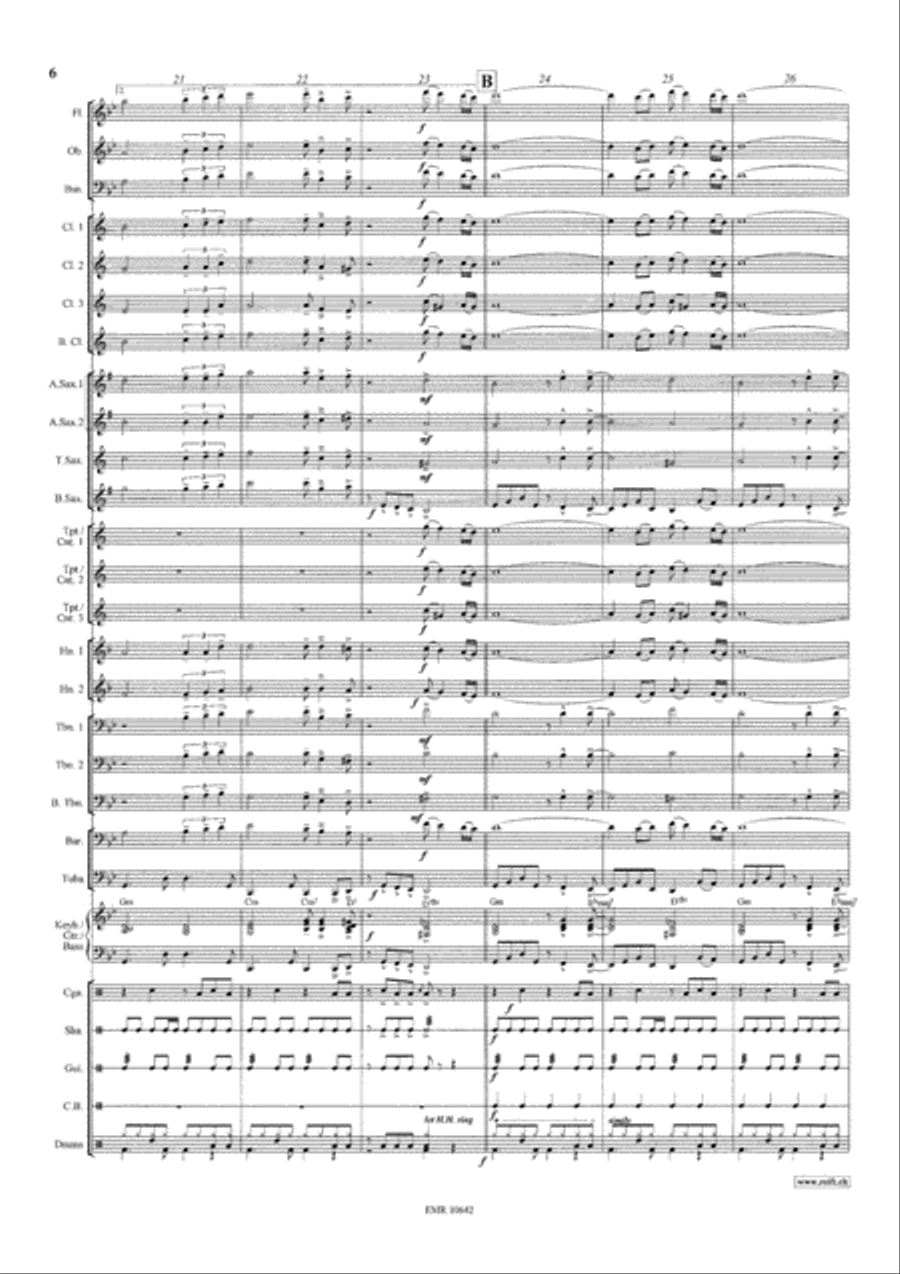 The Mambo Kings The Mambo Kings Concert Band scores gallery preview page 7