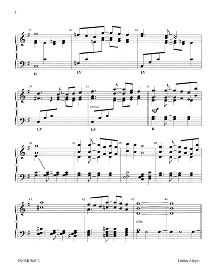 Fanfare Allegro - 3 Octave Handbell Choir image number null