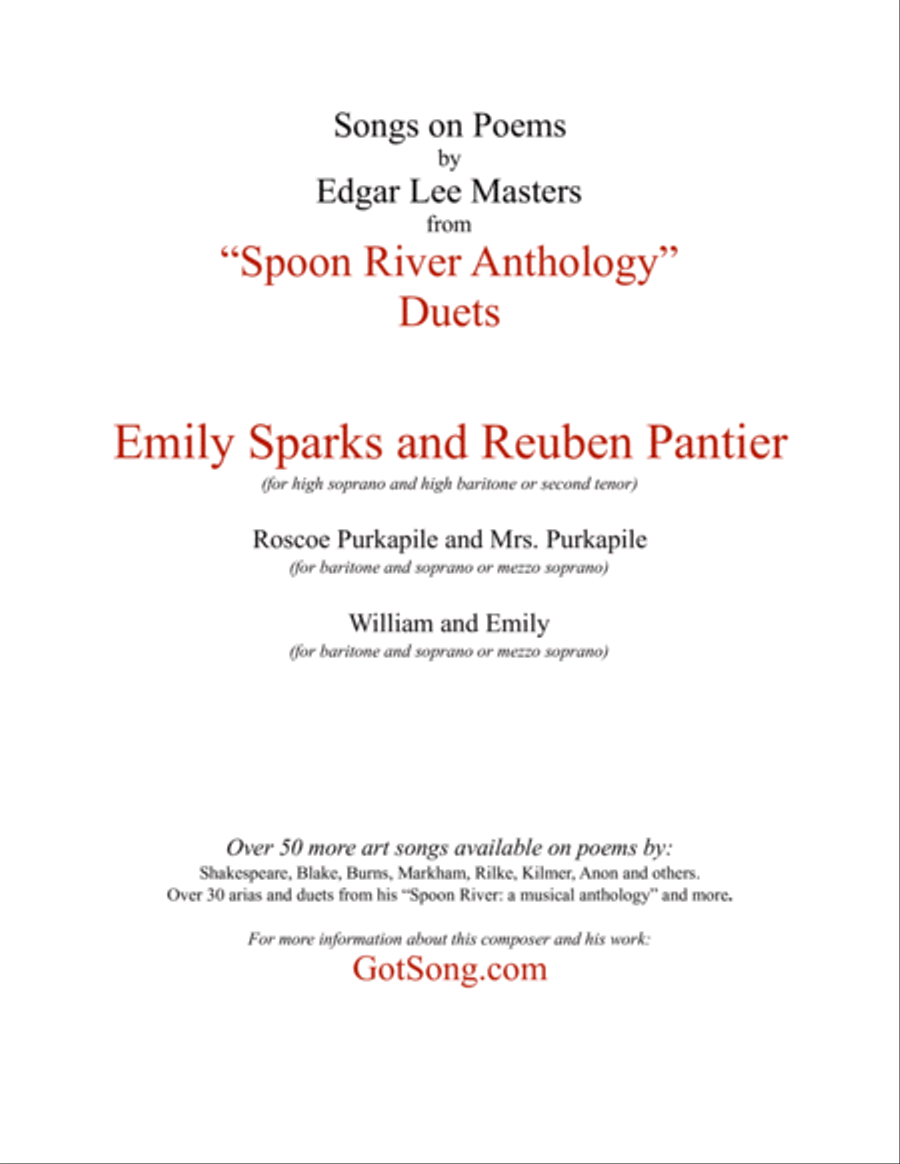Emily Sparks and Reuben Pantier from 