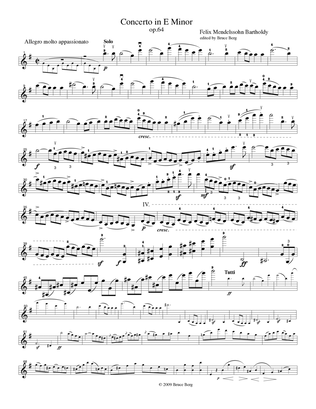 Book cover for Violin Concerto in e op. 64