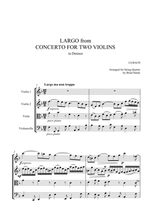 Book cover for Bach Double Violin Concerto - Largo