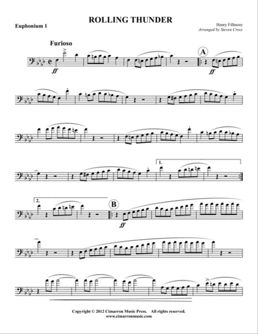 Rolling Thunder Euphonium scores gallery preview page 5