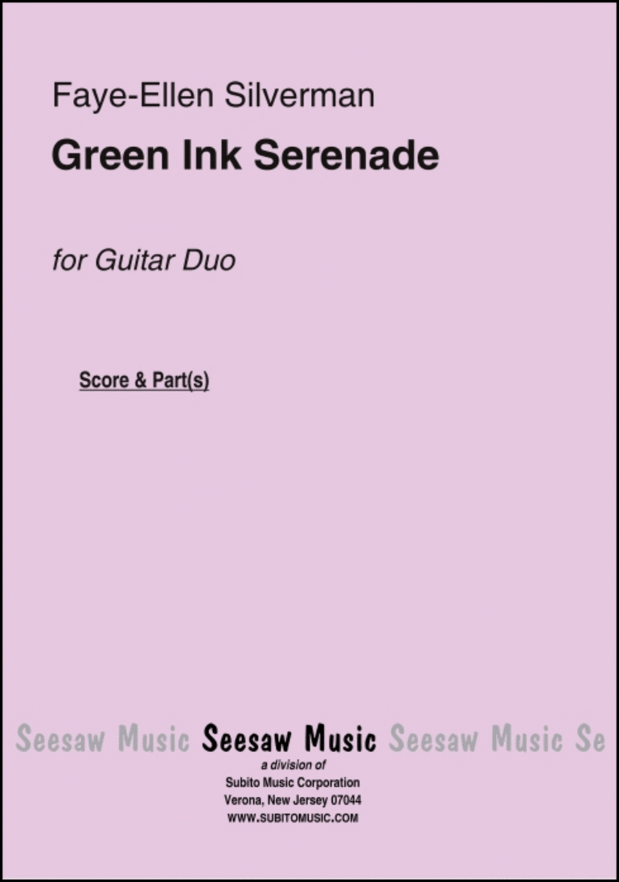 Green Ink Serenade Guitar Ensemble scores gallery preview page 1