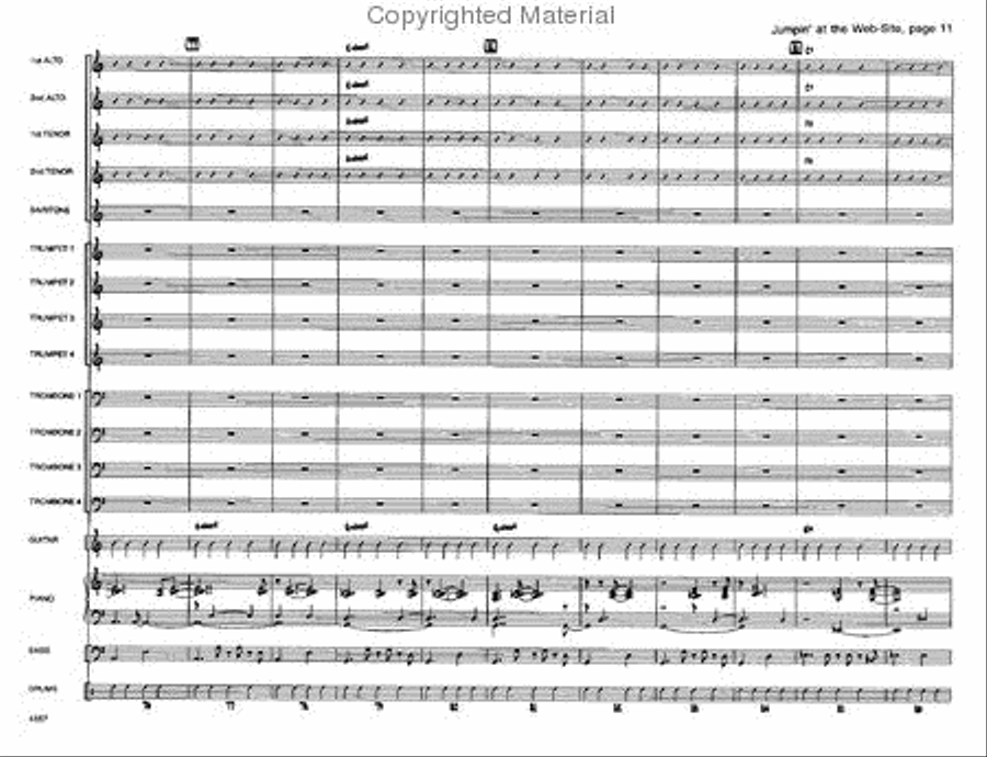 Jumpin' At the Website Jazz Ensemble scores gallery preview page 11
