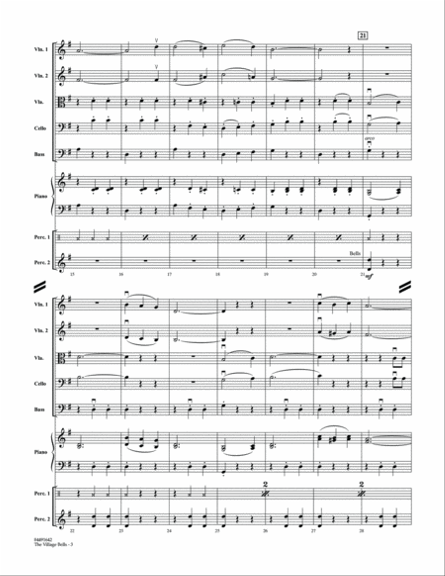 The Village Bells (Les Cloche du Hameau) - Conductor Score (Full Score)