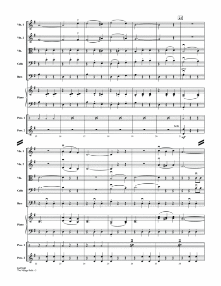 The Village Bells (Les Cloche du Hameau) - Conductor Score (Full Score)