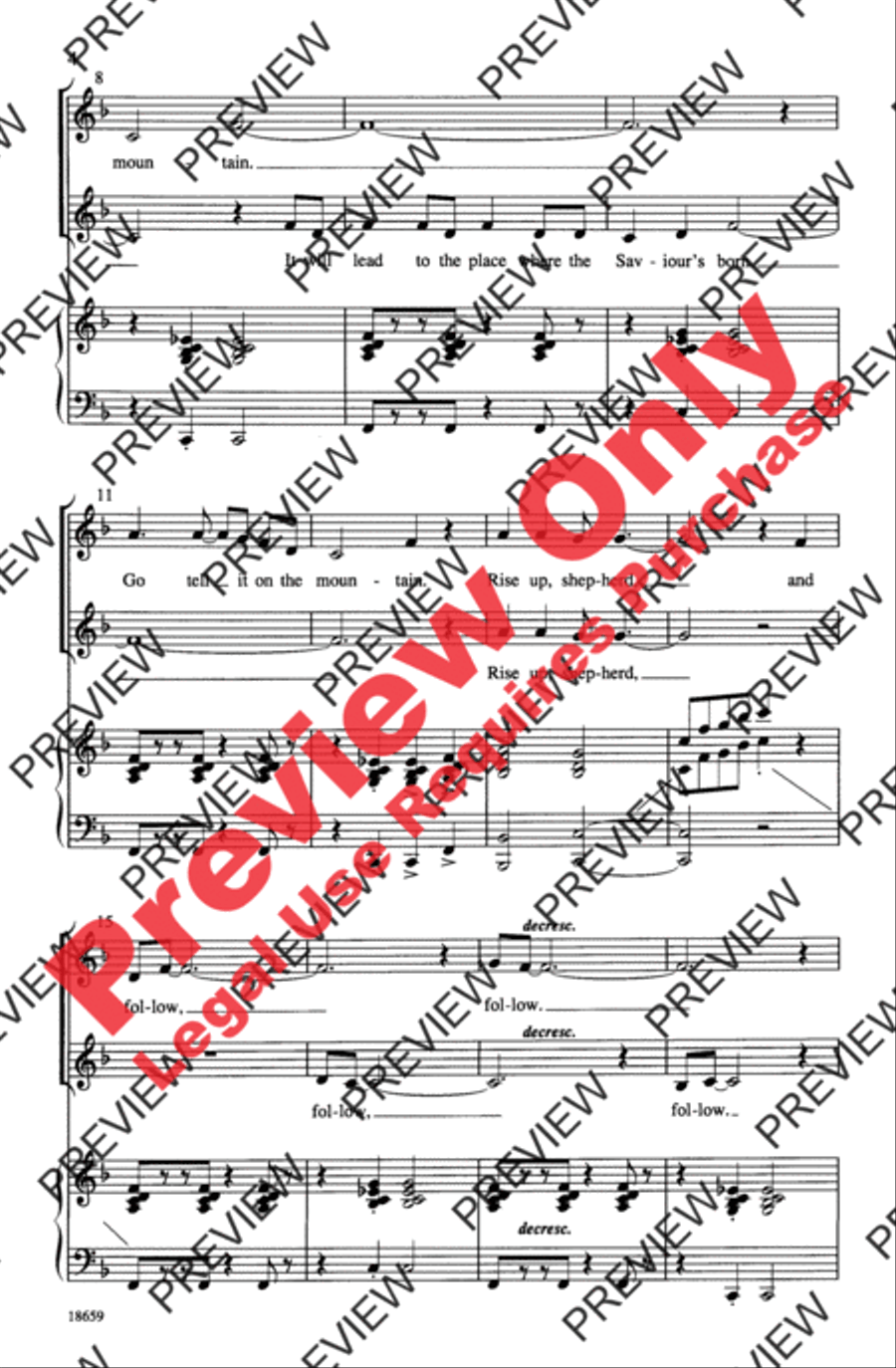 Shepherds, Go Tell! 2-Part scores gallery preview page 3