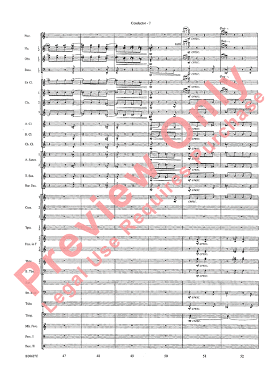 Variations on a Theme of Robert Schumann Concert Band scores gallery preview page 10