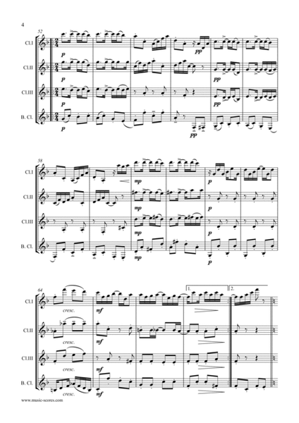 Maple Leaf Rag - 3 Clarinets & Bass Clarinet image number null