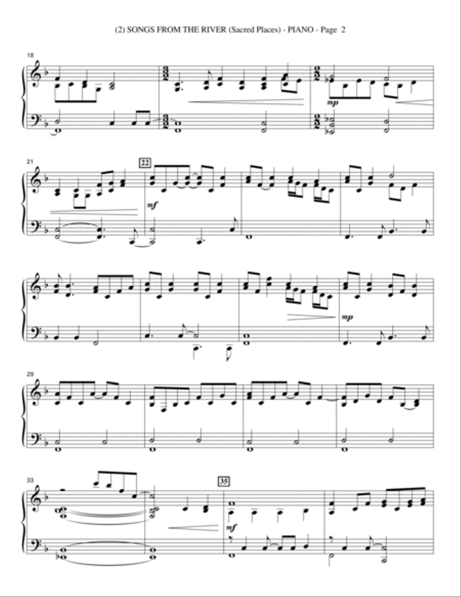 Sacred Places - Piano Choir scores gallery preview page 6