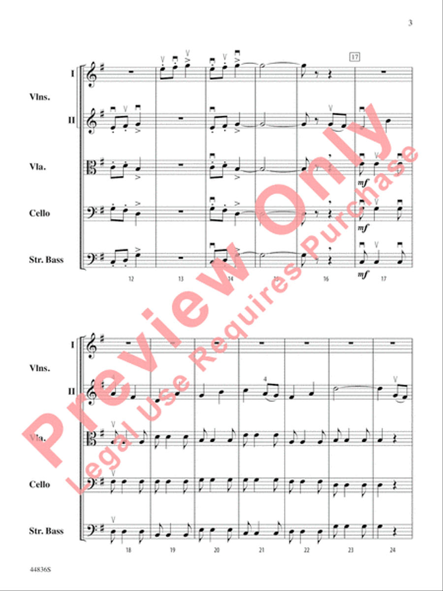 Appalachian Celebration String Orchestra scores gallery preview page 4