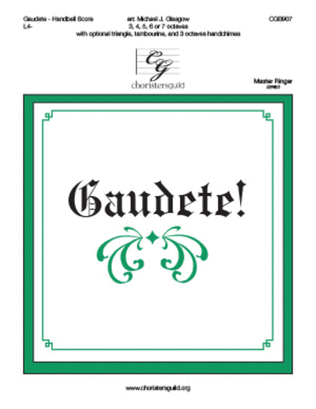 Book cover for Gaudete! - Handbell Score