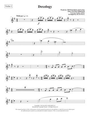 Doxology (arr. Sean Paul) - Violin 1