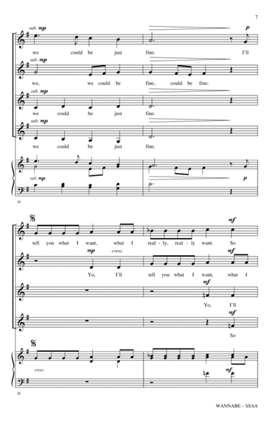 Wannabe (As an English Madrigal) (arr. Nathan Howe)