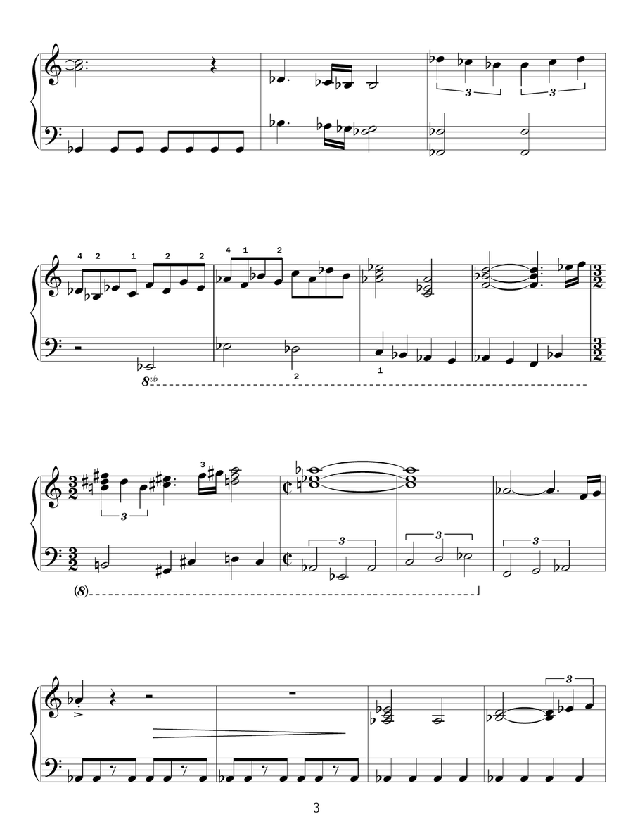 Back To The Future (Theme) Voice scores gallery preview page 3