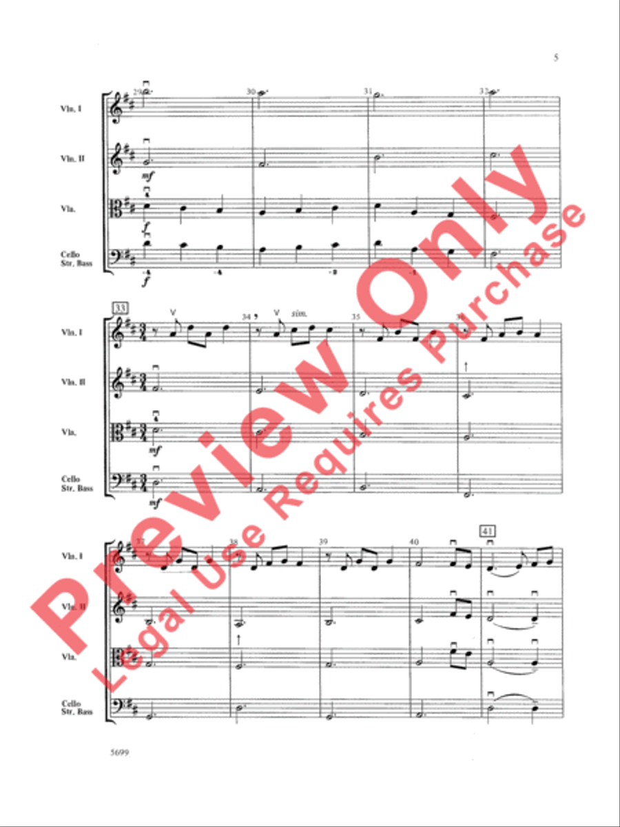 A Christmas Canon A Christmas Canon String Orchestra scores gallery preview page 6