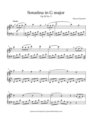 Sonatina Opus 36, Number 5