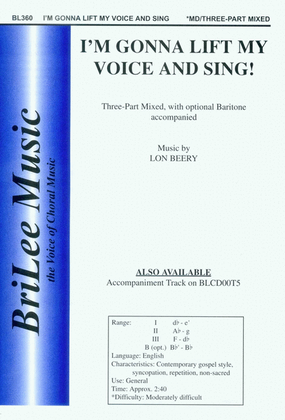 Book cover for I'm Gonna Lift My Voice and Sing!