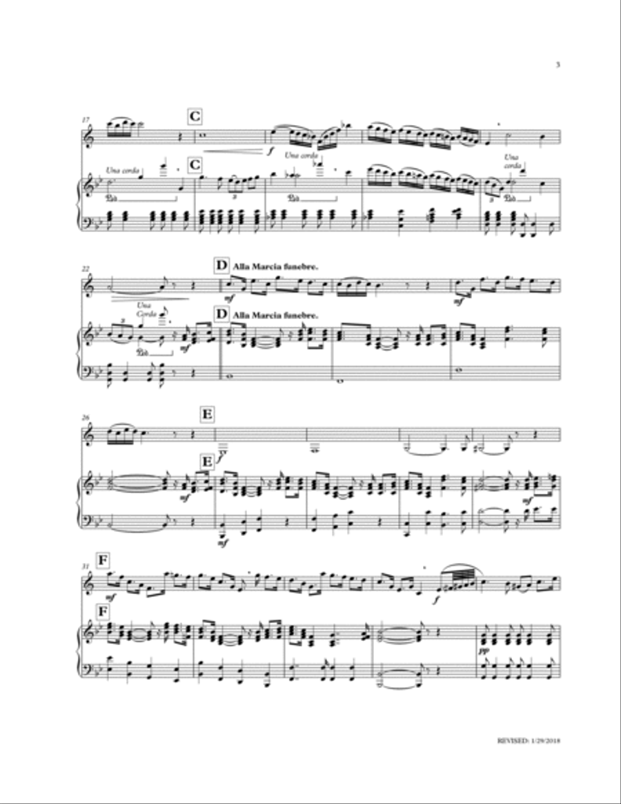 Elegy for Clarinet Clarinet Solo scores gallery preview page 3