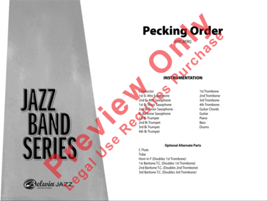 Pecking Order Jazz Ensemble scores gallery preview page 2