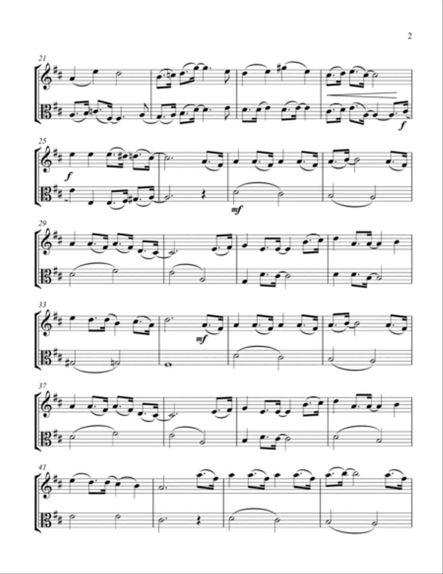 A Marshmallow World String Duet scores gallery preview page 3