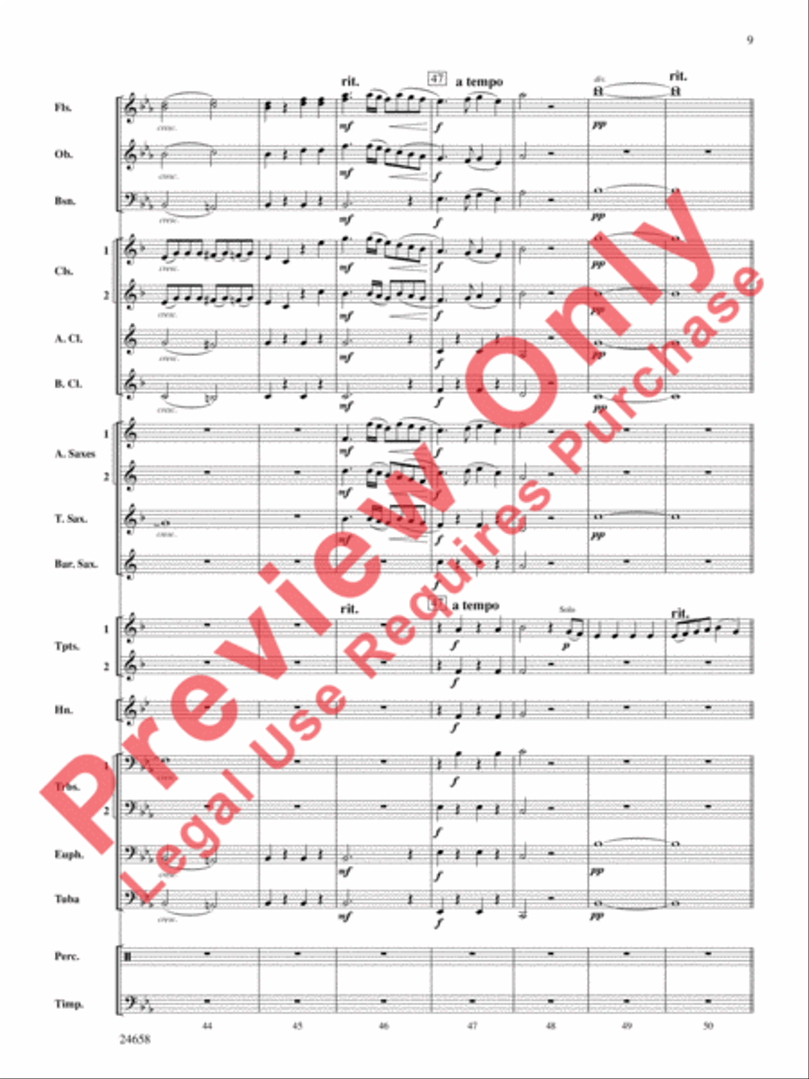 Mozart! Concert Band scores gallery preview page 10
