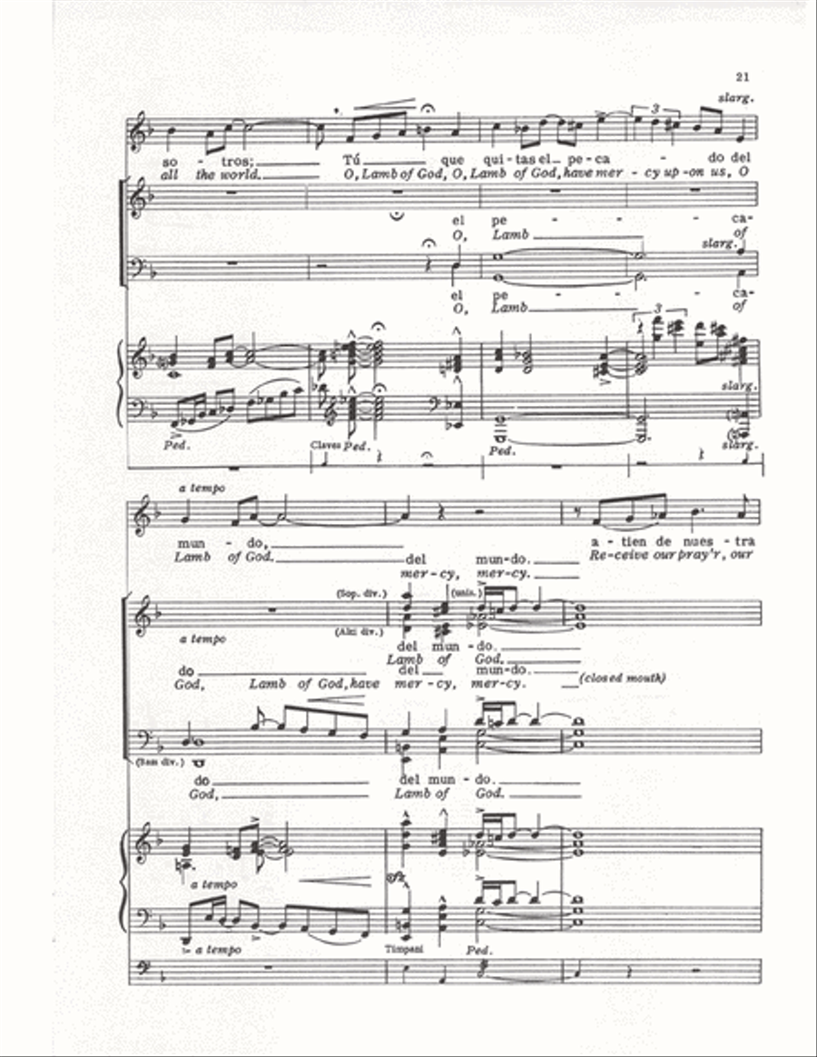 The Cuban Mass (Vocal Score) 4-Part scores gallery preview page 18