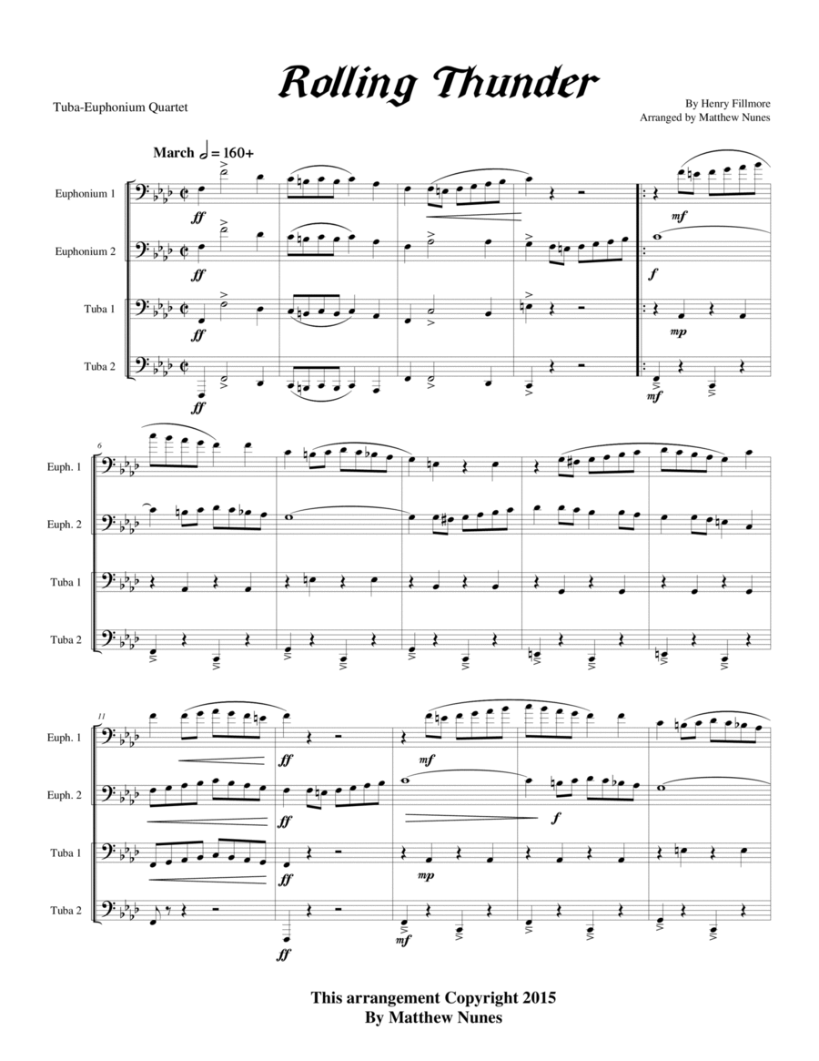 Rolling Thunder Chamber Music scores gallery preview page 1