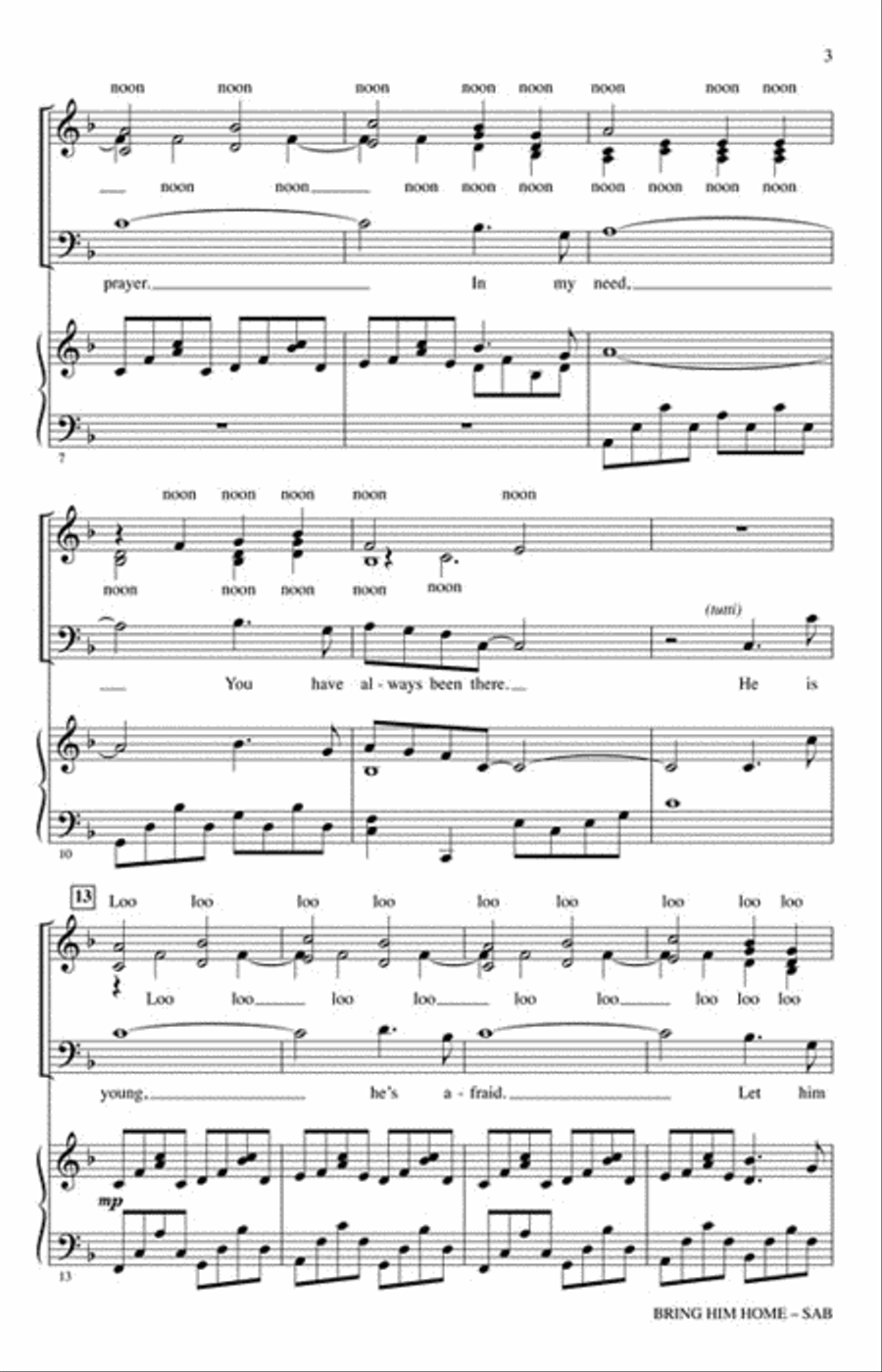 Bring Him Home Bring Him Home 3-Part scores gallery preview page 3