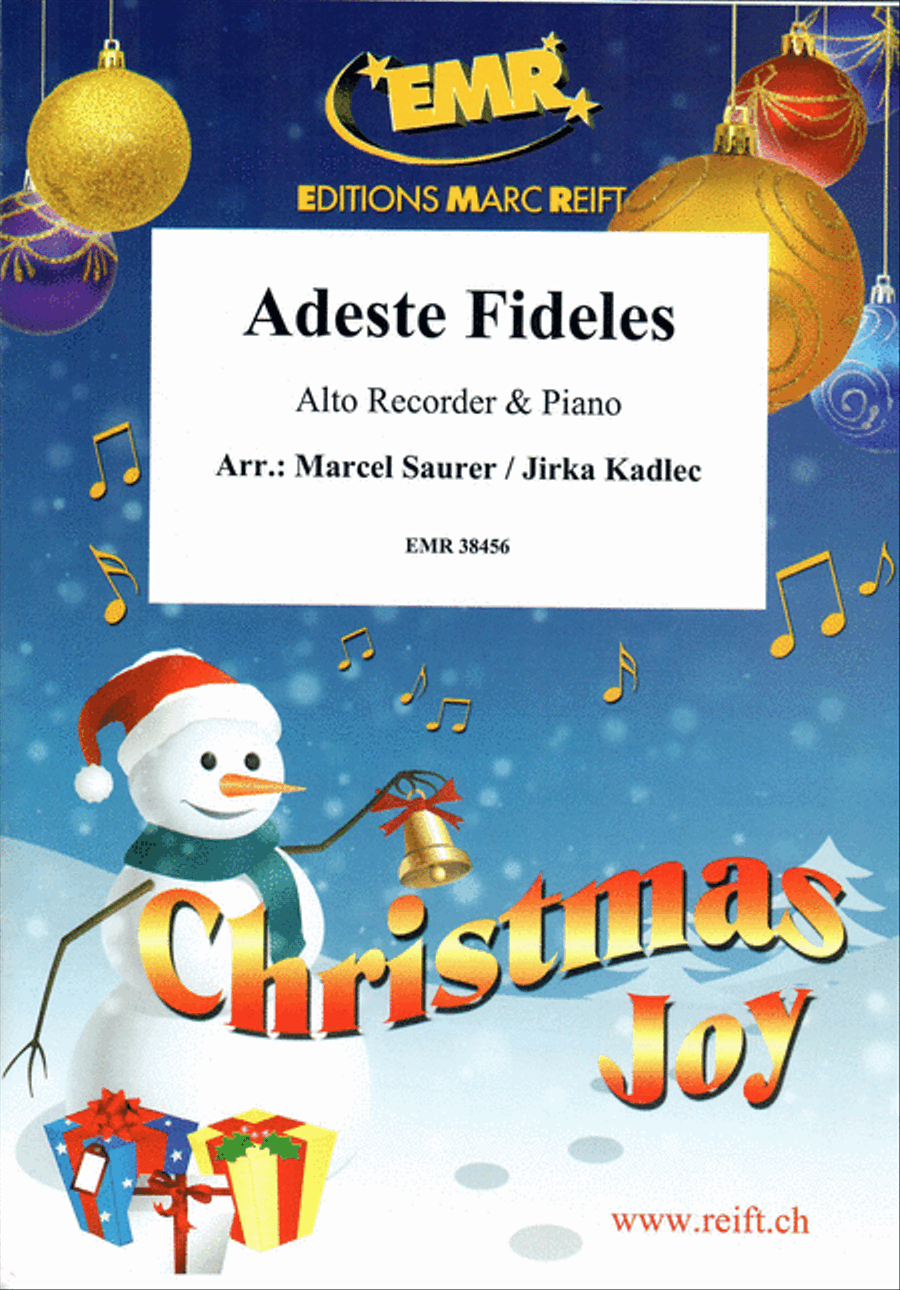 Adeste Fideles Alto Recorder scores gallery preview page 1