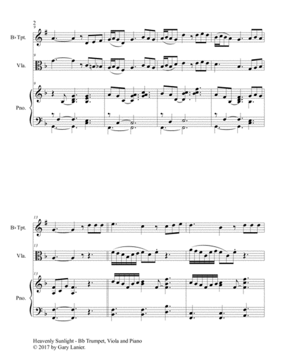 HEAVENLY SUNLIGHT (Trio - Bb Trumpet, Viola & Piano with Score/Parts) image number null