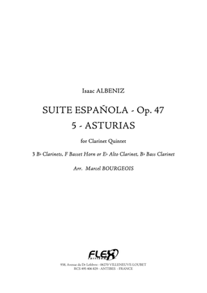 Book cover for Suite Espanola, Opus 47 - 5: Asturias (Leyenda)