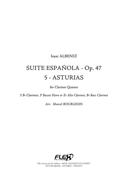 Suite Espanola, Opus 47 - 5: Asturias (Leyenda) image number null