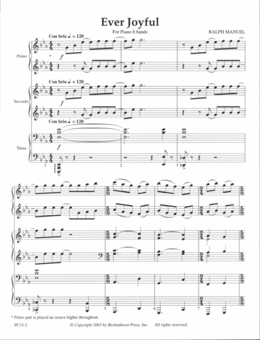 Ever Joyful Ever Joyful Piano scores gallery preview page 6