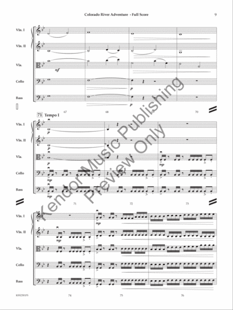 Colorado River Adventure Colorado River Adventure String Orchestra scores gallery preview page 10