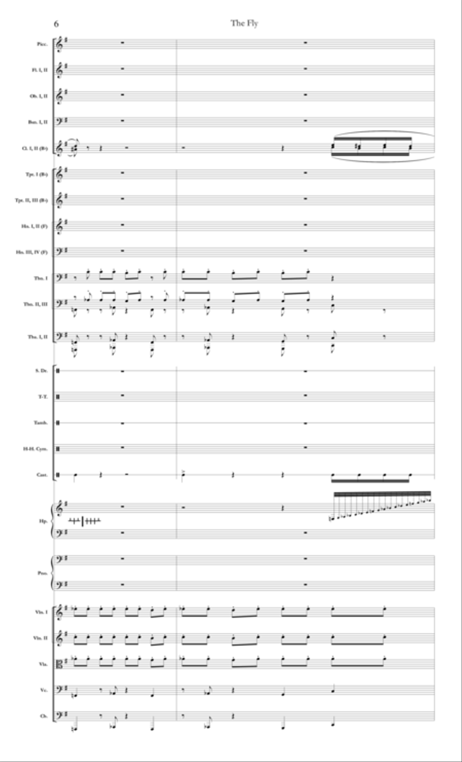 The Fly Full Orchestra scores gallery preview page 6