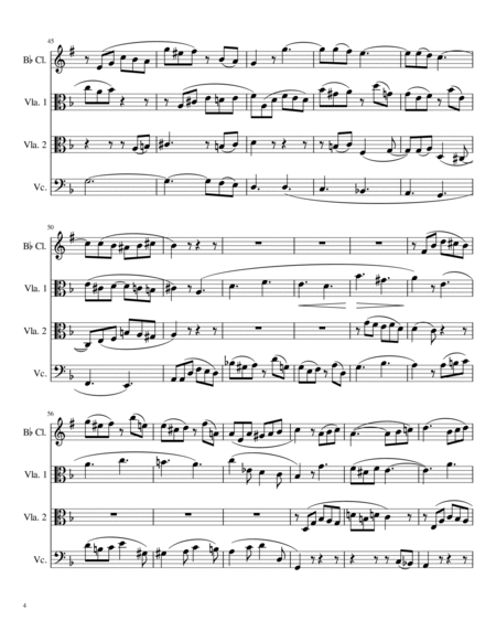 Four Fugues, opus 72 for Bb Clarinet, 2 Violas, and Violoncello image number null