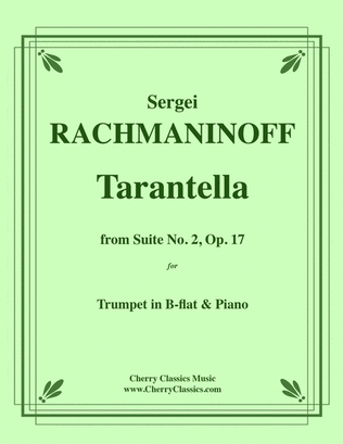 Book cover for Tarantella for Trumpet in B-flat & Piano