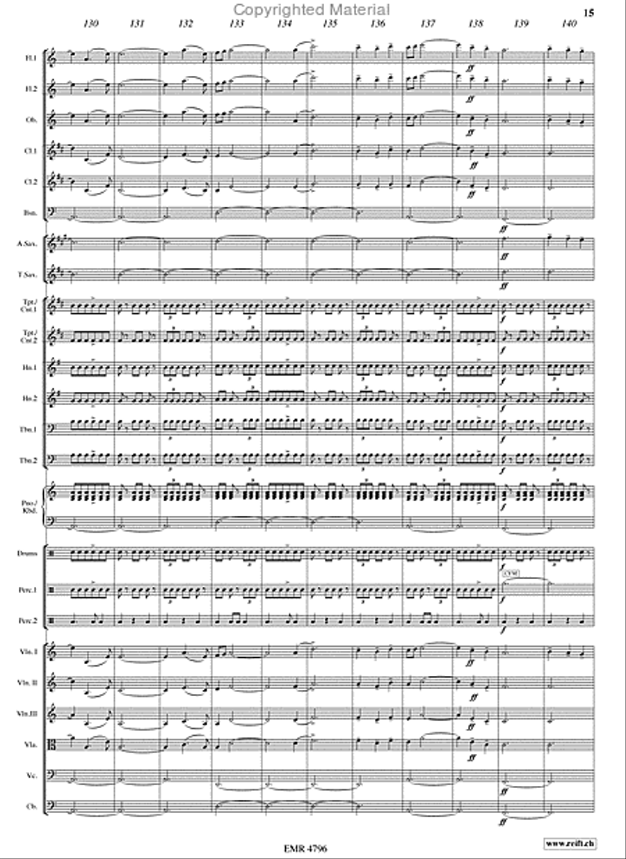 The Last Of The Mohicans Orchestra scores gallery preview page 15
