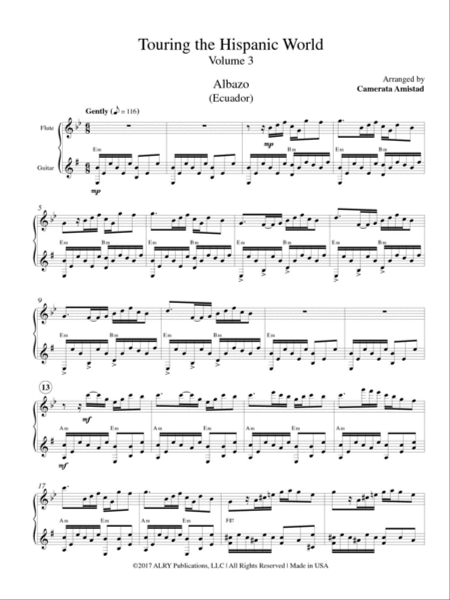 Touring the Hispanic World, Volume 3 Flute scores gallery preview page 2