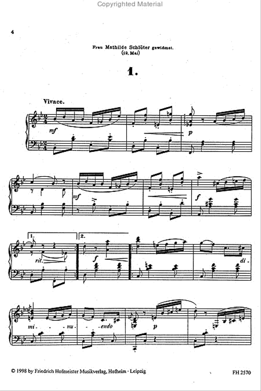 Capricen op. 27 Capricen op. 27 Piano Solo scores gallery preview page 2