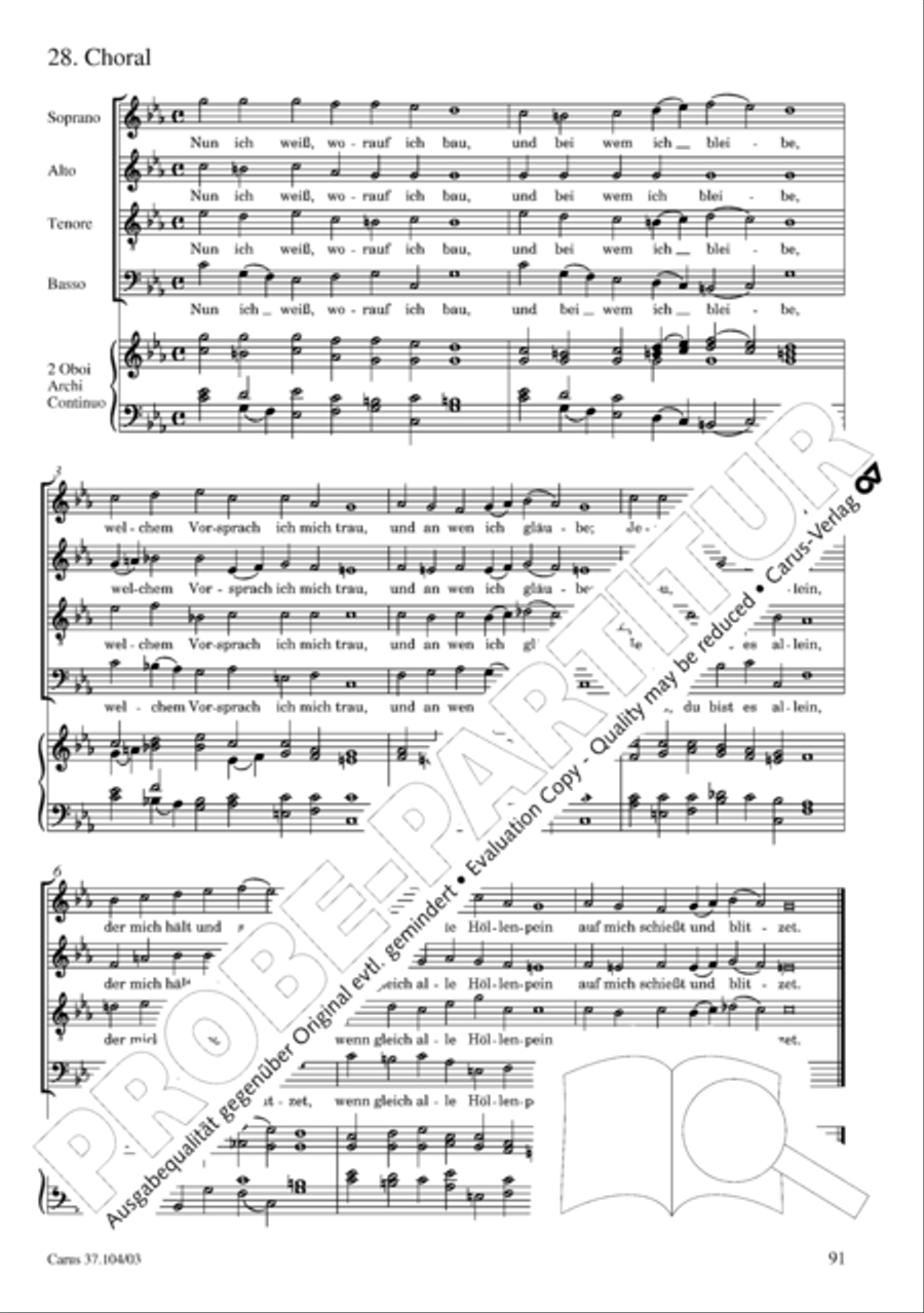 Ein Lammlein geht und tragt die Schuld 4-Part scores gallery preview page 92