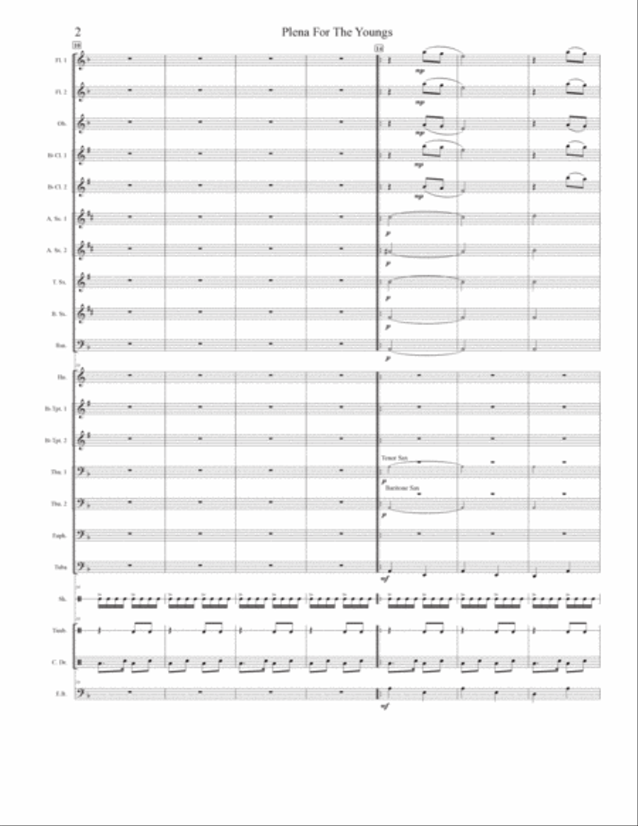 Plena For The Youngs Concert Band scores gallery preview page 3