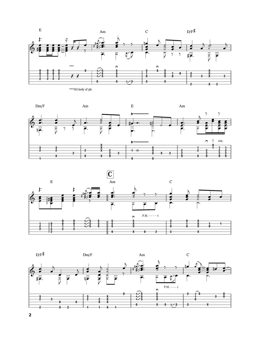 The House Of The Rising Sun Acoustic Guitar scores gallery preview page 2