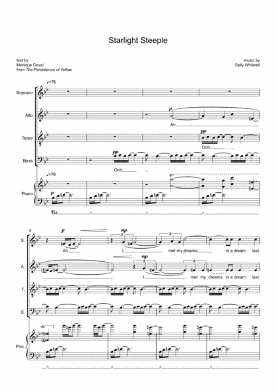 Starlight Steeple 4-Part scores gallery preview page 3
