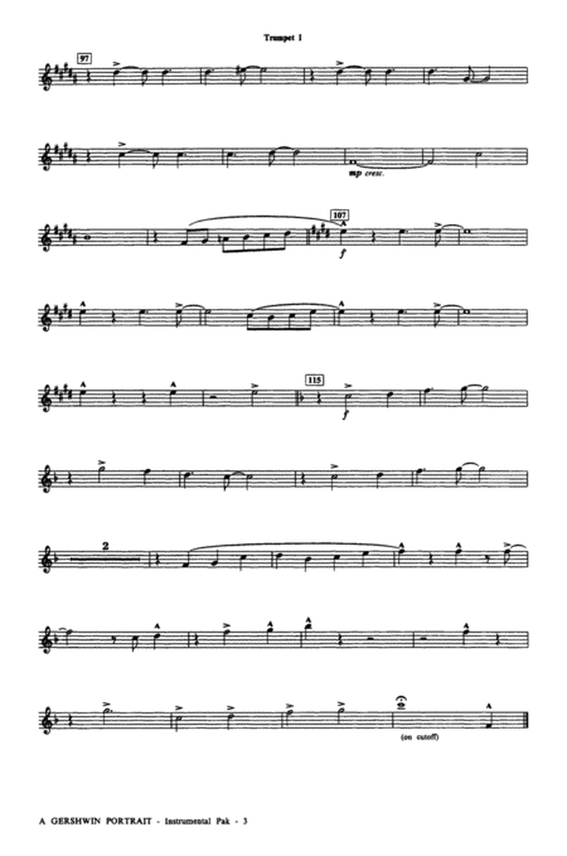 A Gershwin Portrait! The Music of George and Ira Gershwin: 1st B-flat Trumpet