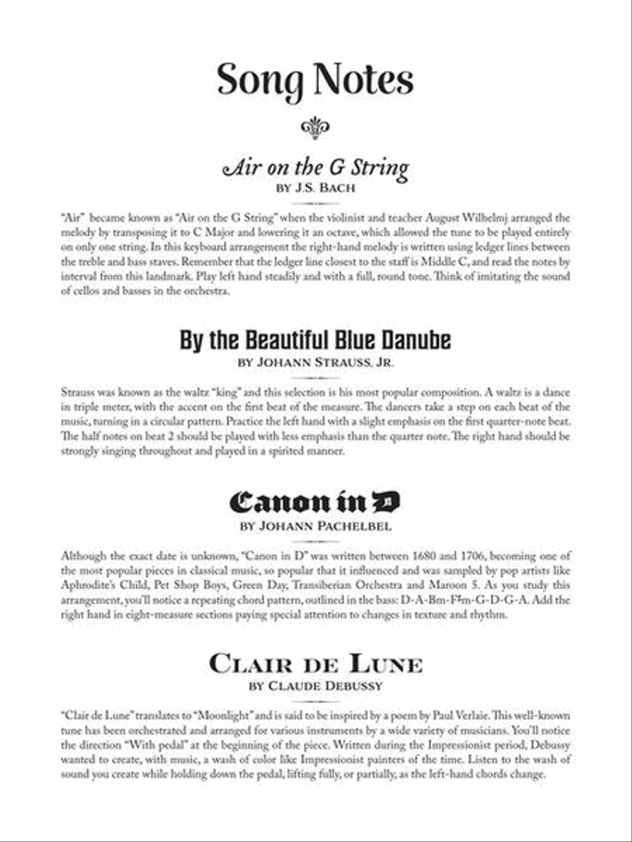 Classical Themes for Kids Easy Piano scores gallery preview page 4